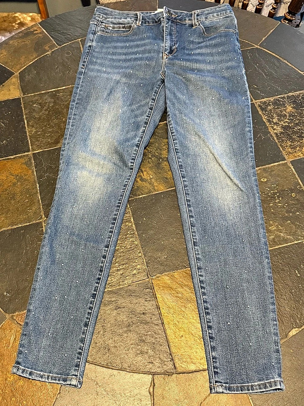 Skinnygirl Jeans Paul High Rise Skinny Jeans Blue Waist 29